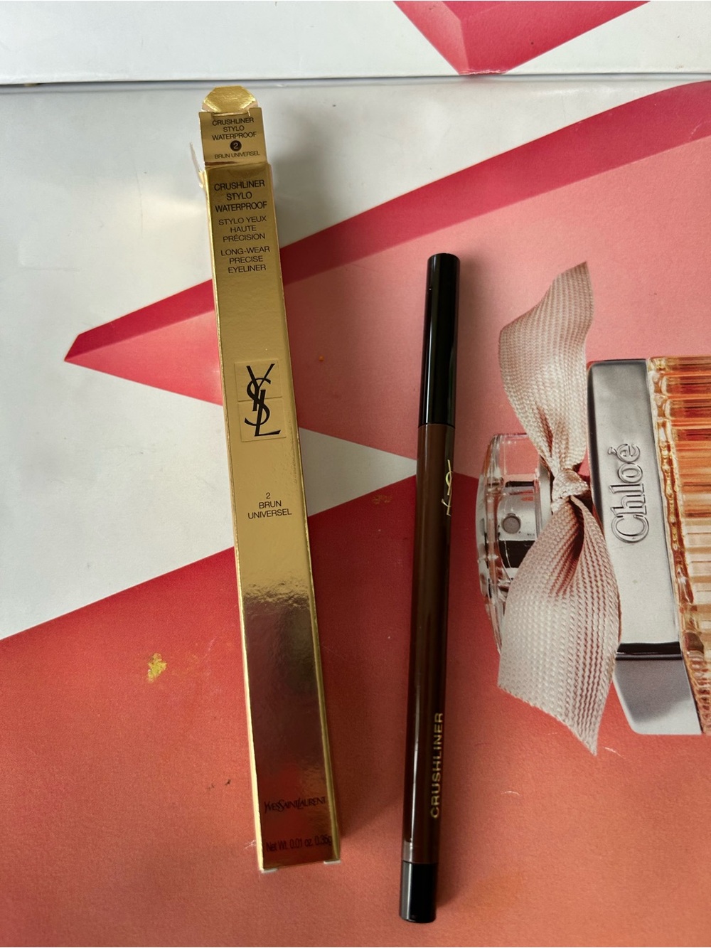 Yves Saint Laurent CRUSHLINER EYELINER PEN WATERPROOF 2 BROWN UNIVERSAL